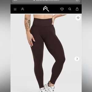 Oner active dark brown effortless legging m
